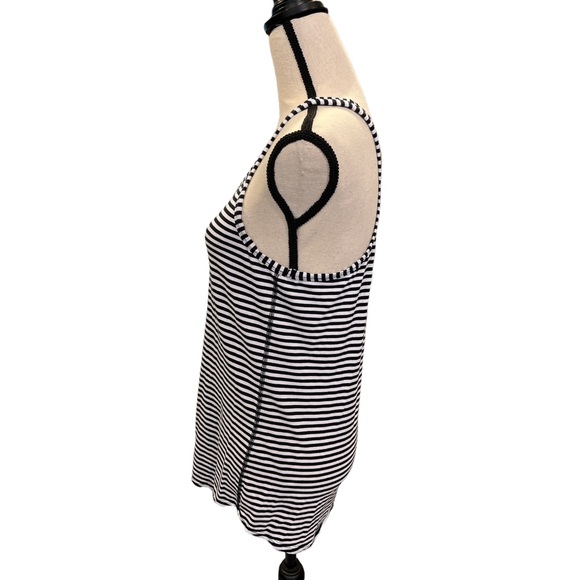 Lululemon Navy & White Stripe Racerback Tank Top - Picture 2 of 6